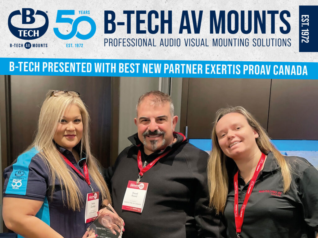 An image of Irene Zuniga alongside Raad Raad (VP of sales, Exertis pro AV)