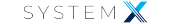 System X Logo - Blue - 170x24px - 72ppi