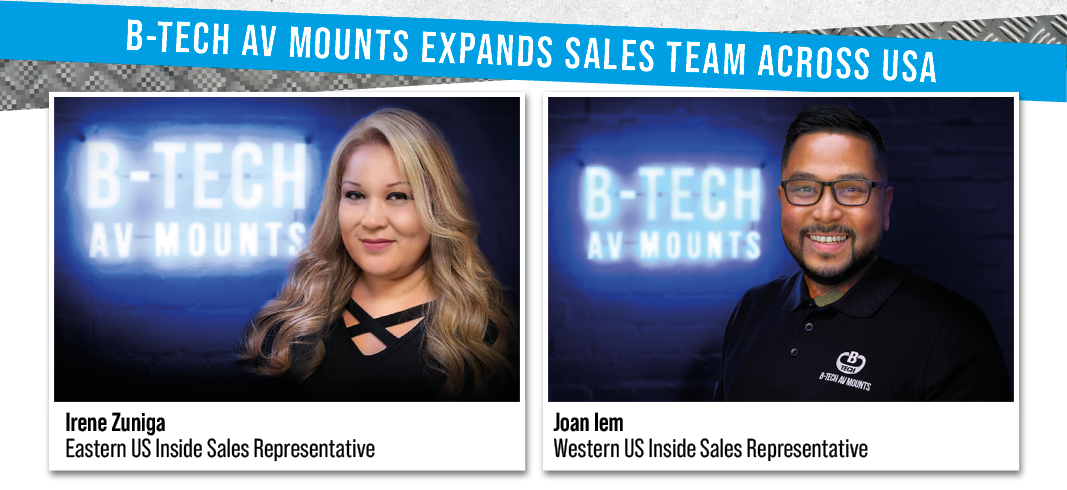 B-Tech AV Mounts Expands Sales Team – Image 1
