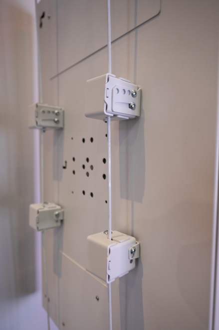 B-Tech exhibition stand featuring digital signage and professional AV mounting solutions at ISE Barcelona