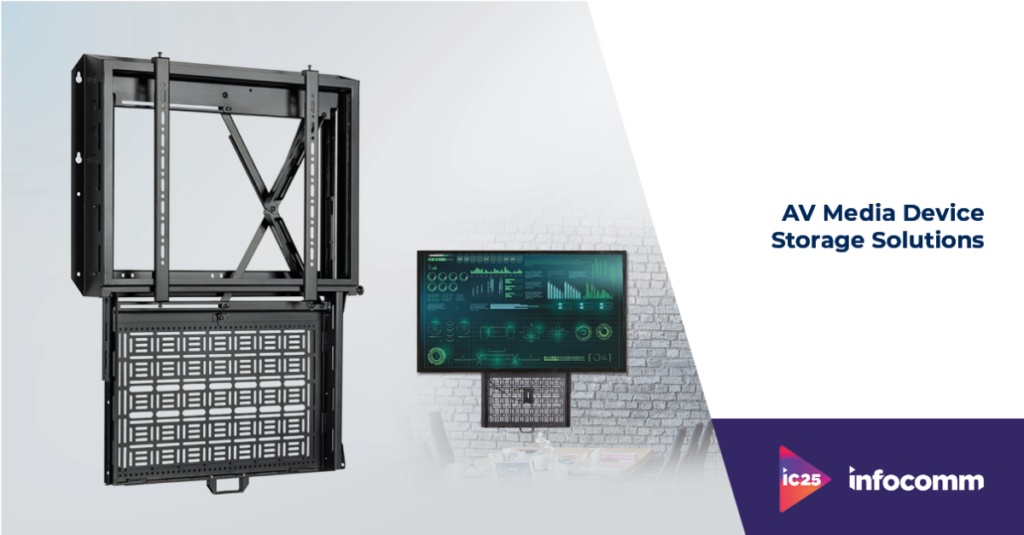infocomm banner AV media device storage solutions