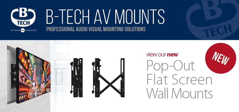 A banner Announcing the release of new pop-out mounts for smaller screens.