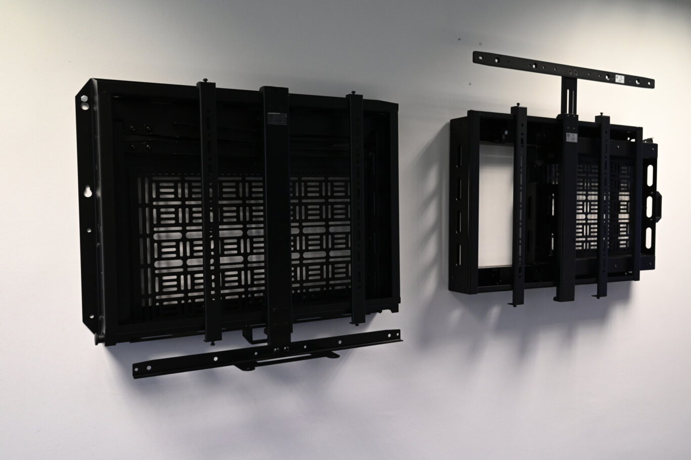 BTUK product showroom featuring AV mounting solutions, digital signage displays and collaboration systems.