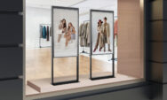 B-Tech digital signage mounting solution for retail display installations