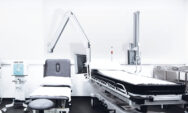 B-Tech medical display mount for healthcare and clinical environments