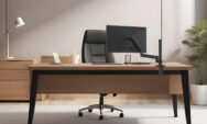 B-Tech Flex monitor mounting solution for professional workspaces