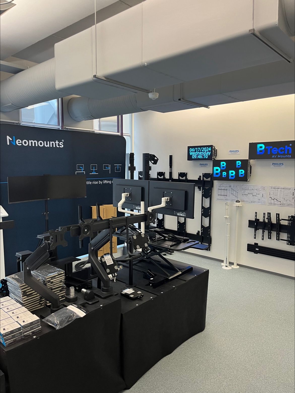 GMG Experience Centre, Salo, Finland featuring AV mounting solutions, digital signage displays and collaboration systems.