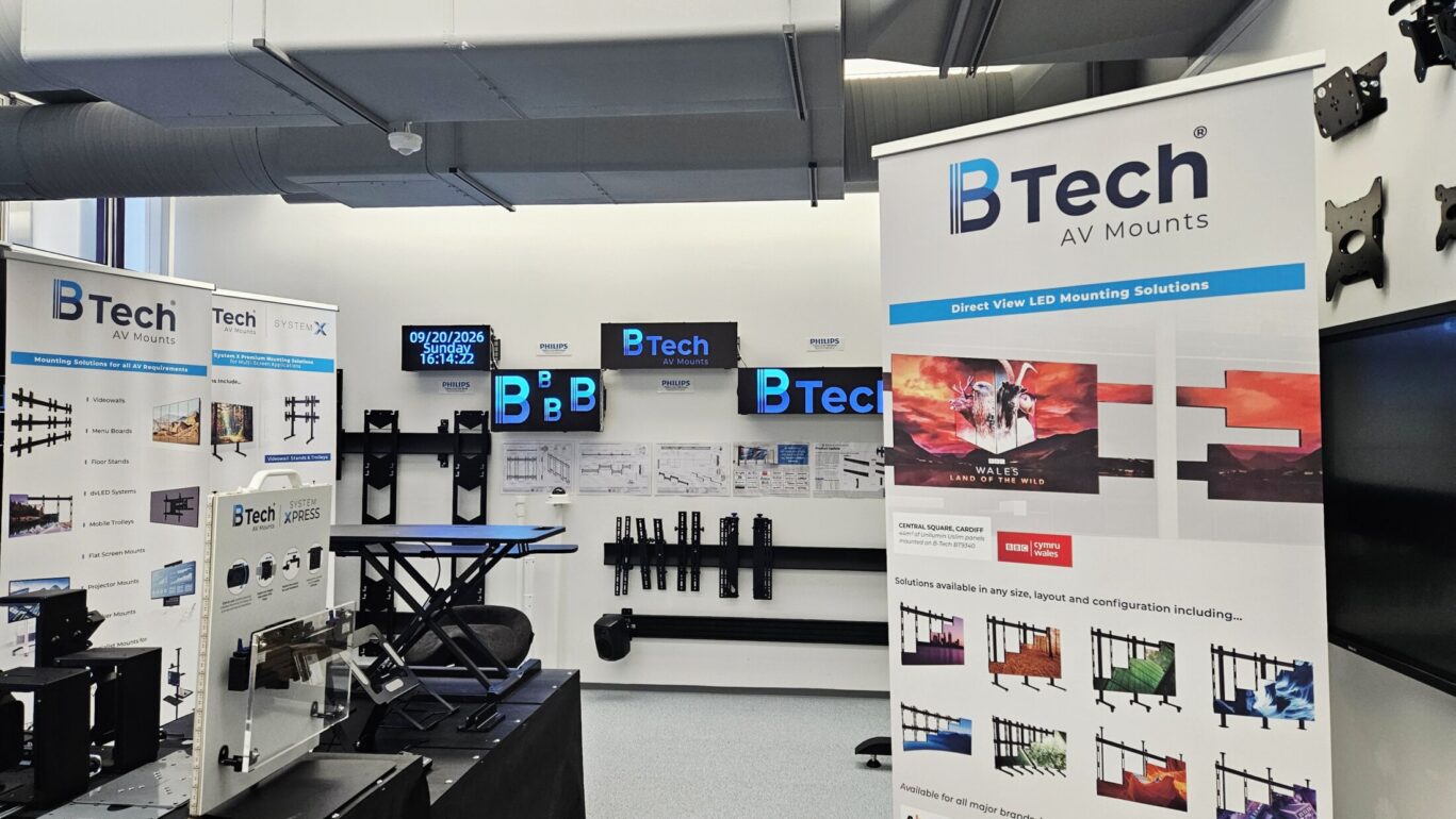 GMG Experience Centre, Salo, Finland featuring AV mounting solutions, digital signage displays and collaboration systems.