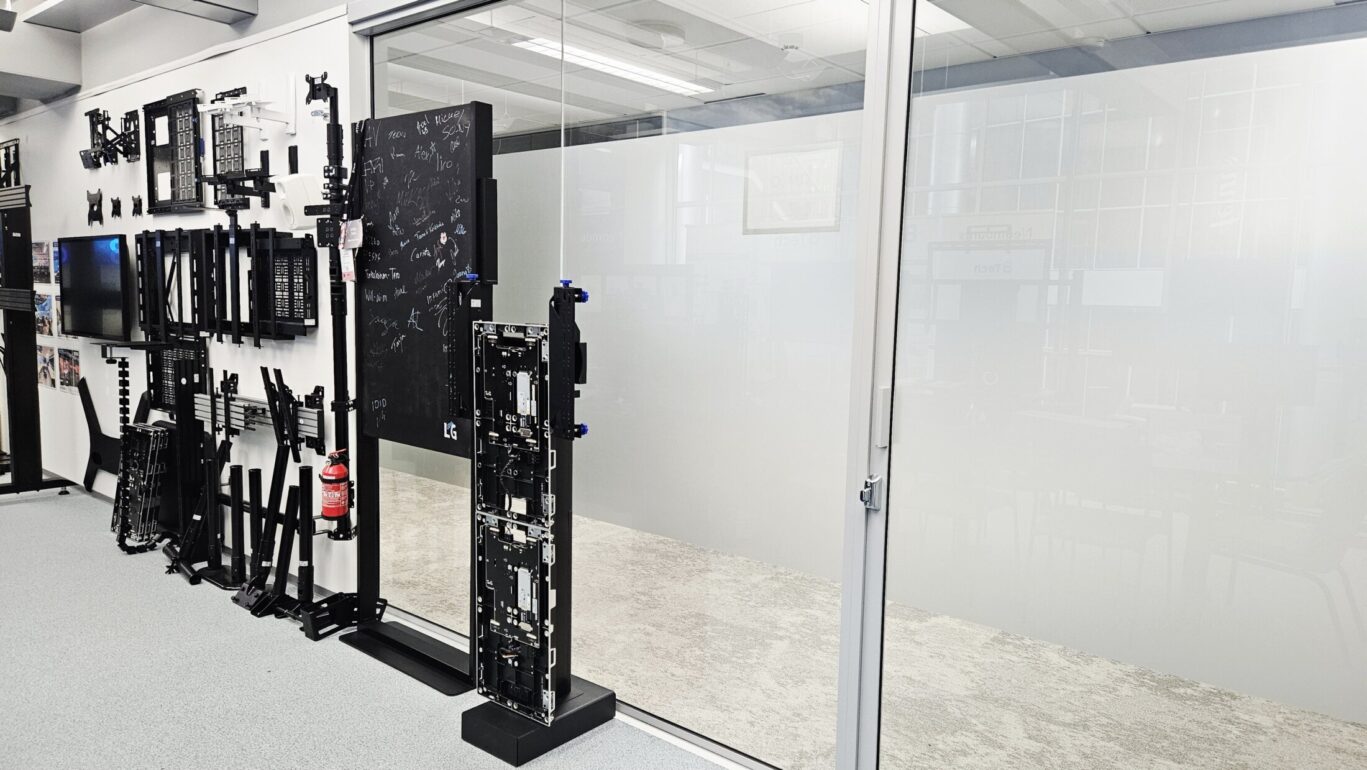 GMG Experience Centre, Salo, Finland featuring AV mounting solutions, digital signage displays and collaboration systems.
