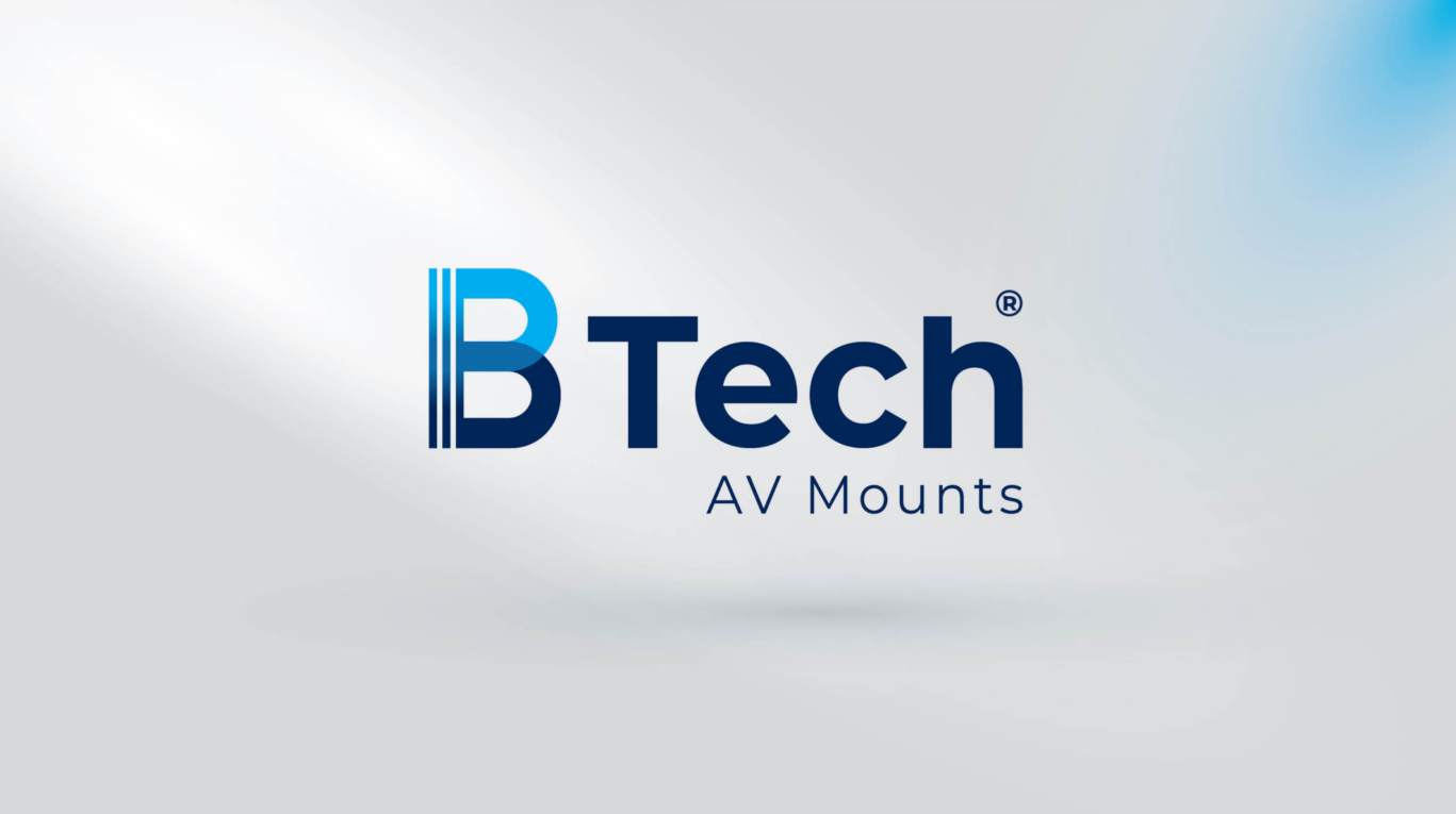 B-Tech logo with grey background